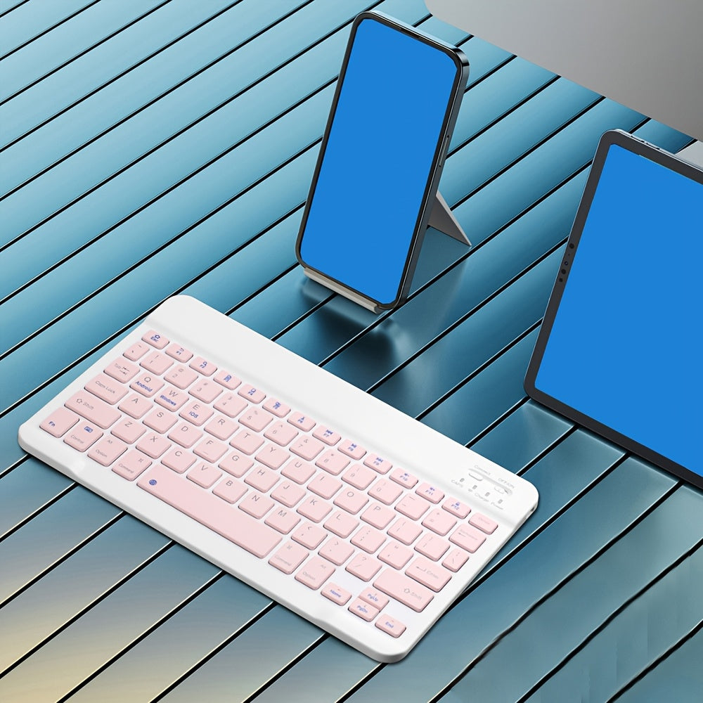 Ultra-thin Wireless Keyboard, Rechargeable Portable Wireless Keyboard, Scissor Keys