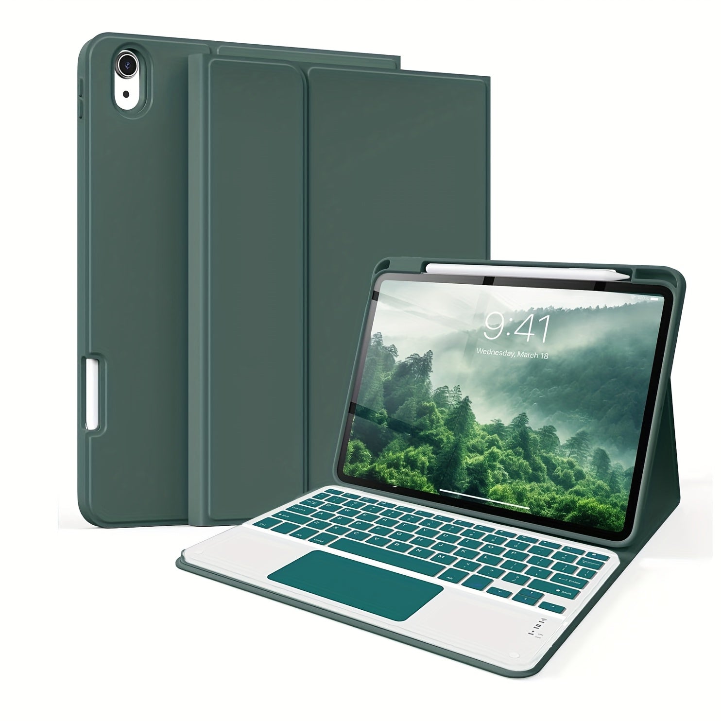 Ultra-thin Wireless Keyboard And Case with Trackpad And Type-C Charging Port for iPad Pro 11