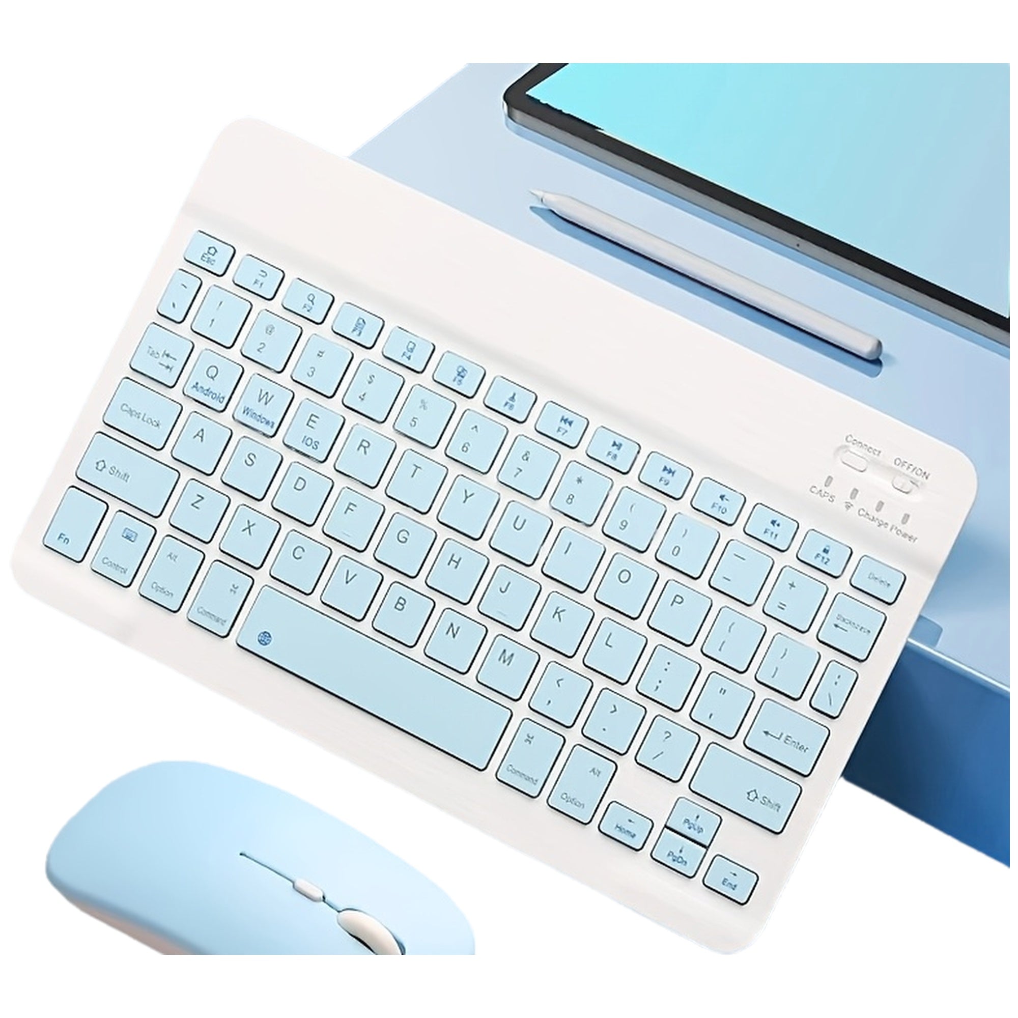 Ultra Thin Wireless Keyboard Portable Mini Keyboard Suitable for Tablets, Ipads, Mobile Phones