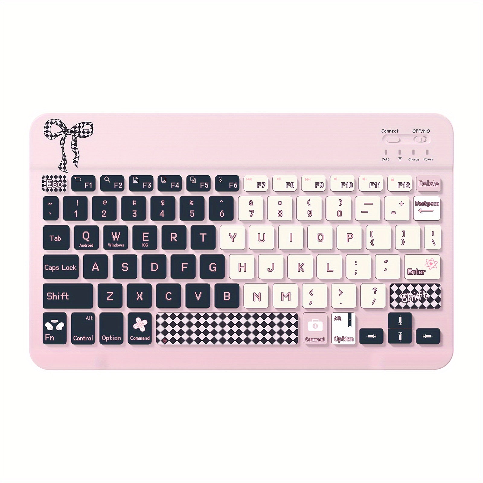 Ultra-Slim Rechargeable Wireless Keyboard Portable Compact Wireless Keyboard