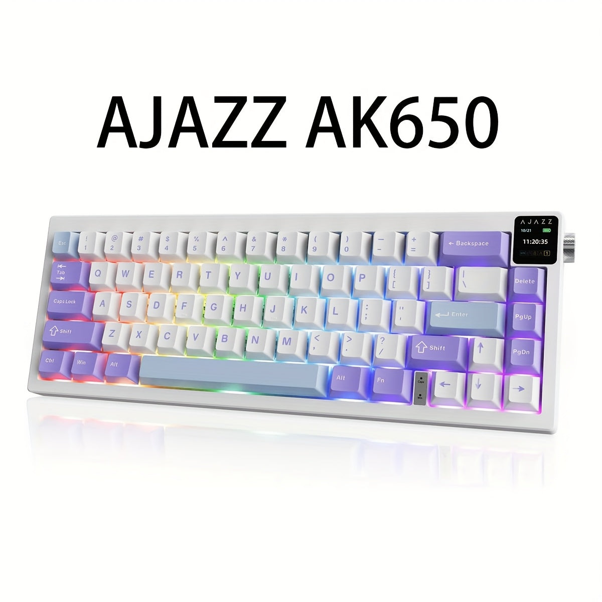 AK650 65% Compact Mechanical Gaming Keyboard with 3 Modes, Wireless Connectivity, 0.85\