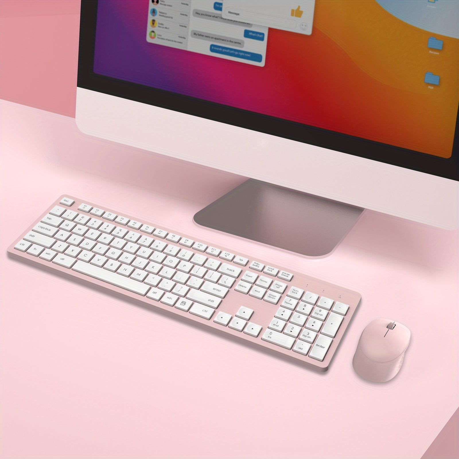 Wireless Keyboard Mouse Set Keyboard And Mouse Set Business Office Home Keyboard Laptop Desktop Computer Universal