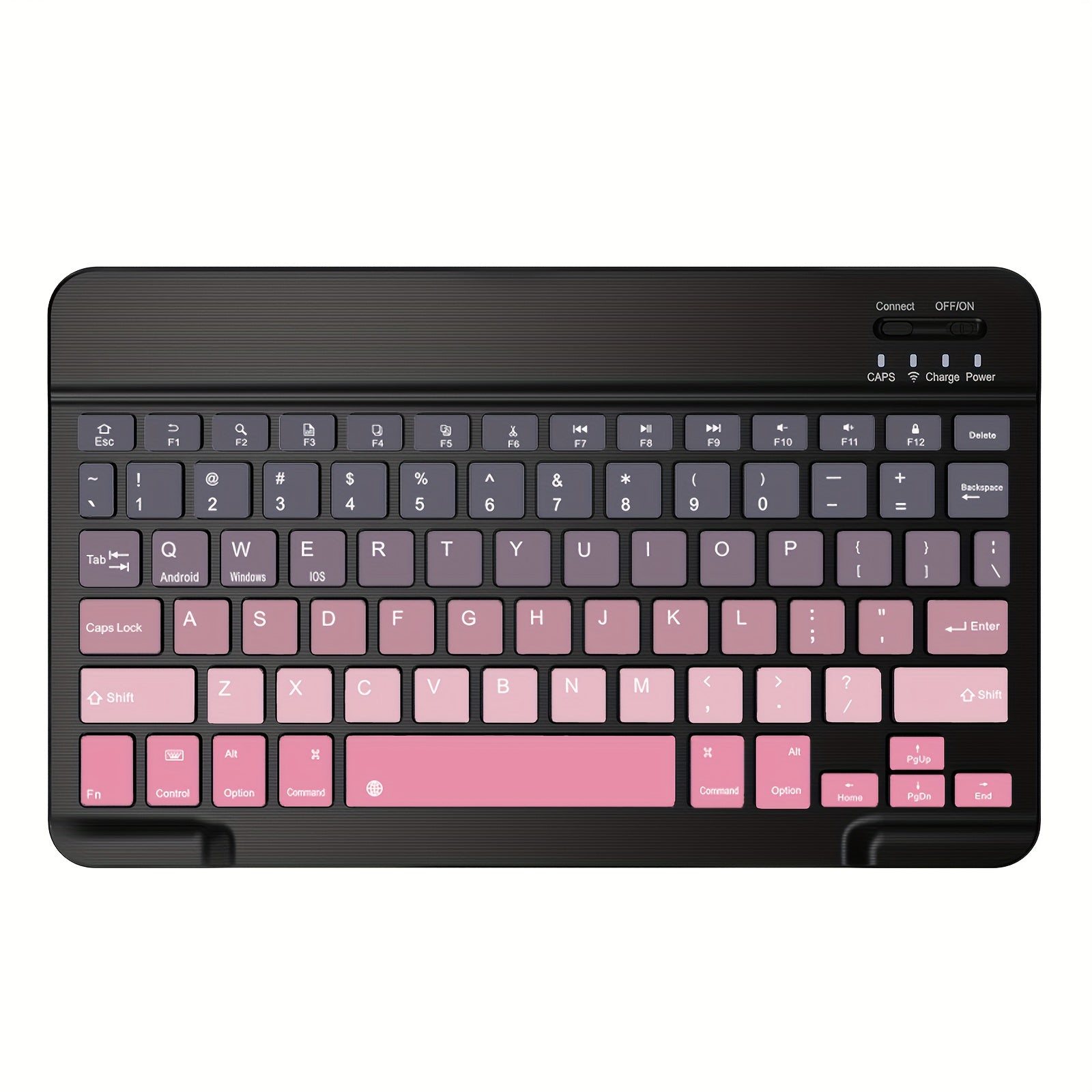 Ultra-Slim Rechargeable Bluetooth Keyboard Portable Compact Wireless Keyboard