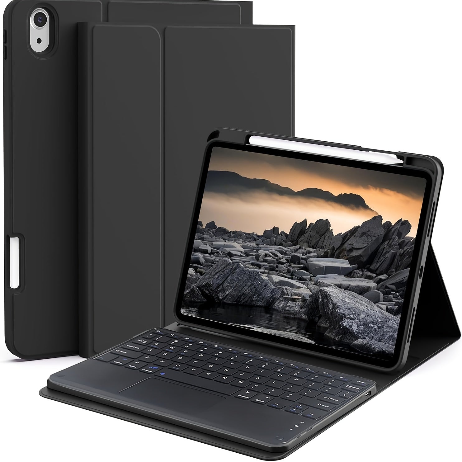 Ultra-thin Wireless Keyboard And Case with Trackpad And Type-C Charging Port for iPad Pro 11