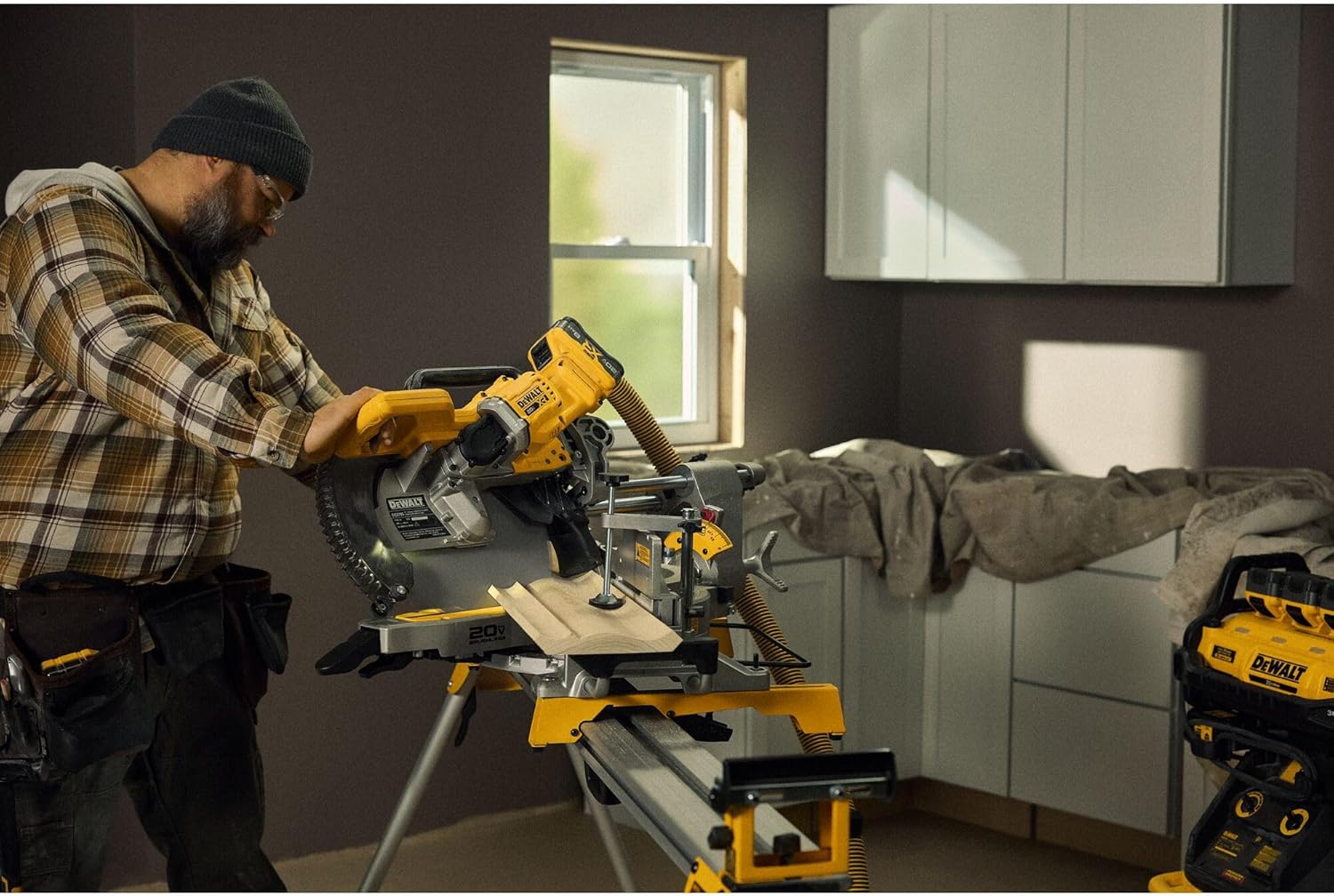 20V MAX XR 12 inch Double Bevel Sliding Miter Saw, Cordless, Tool Only (DCS785B)