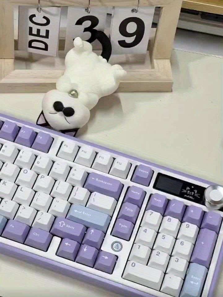 AJAZZ AK980 Mechanical Keyboard 98% Tri-mode Wireless Gaming With Colour Screen GASKET Hot-swappable