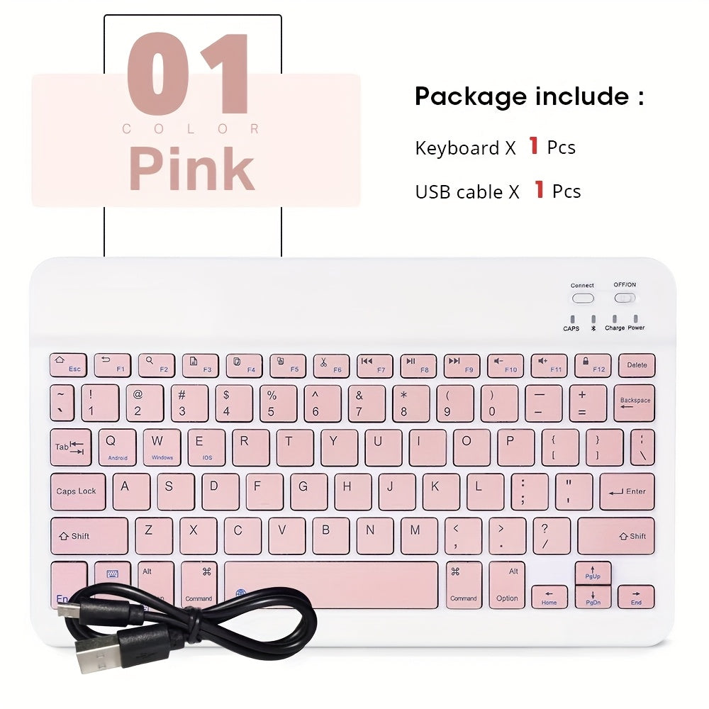 Ultra Thin Wireless Keyboard Portable Mini Keyboard Suitable for Tablets, Ipads, Mobile Phones