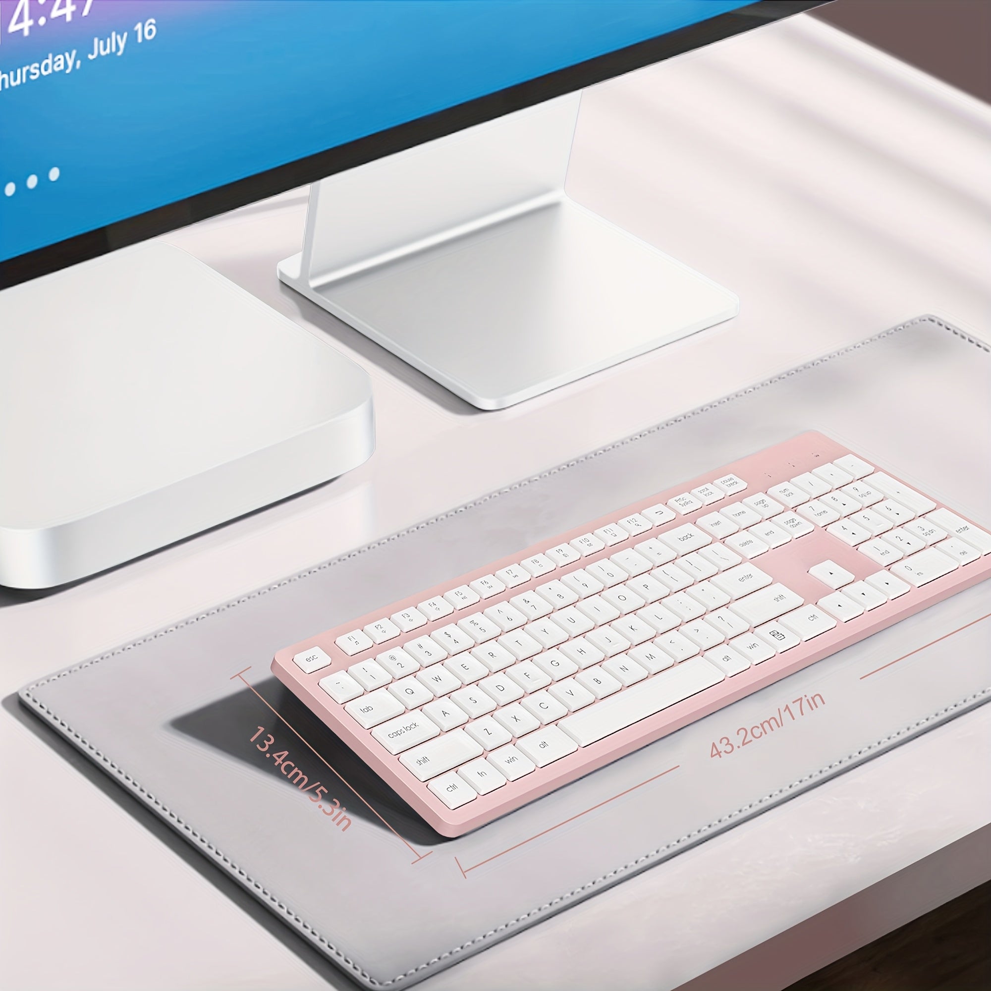 Wireless Keyboard Quiet and Low Noise Office Keyboard Desktop Notebook Universal Built-in receiver Plug and play