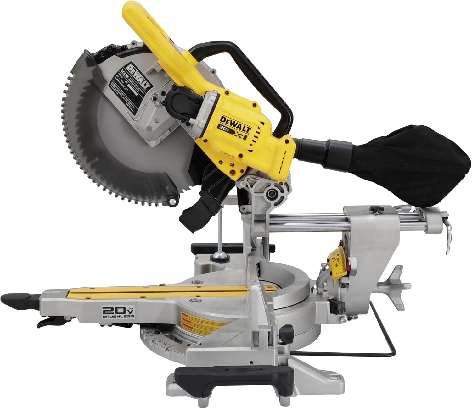 20V MAX XR 12 inch Double Bevel Sliding Miter Saw, Cordless, Tool Only (DCS785B)