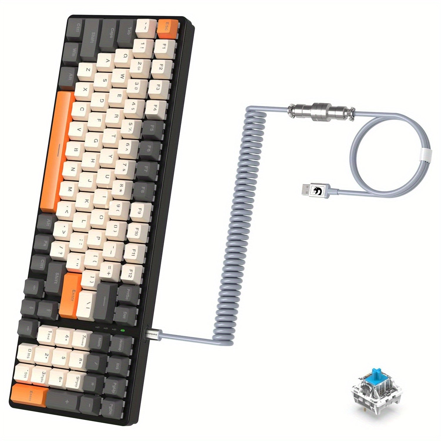 Gaming Keyboard RGB Blacklit K3 PRO Mechanical Gaming Keyboard | 100 Key With Number Pad