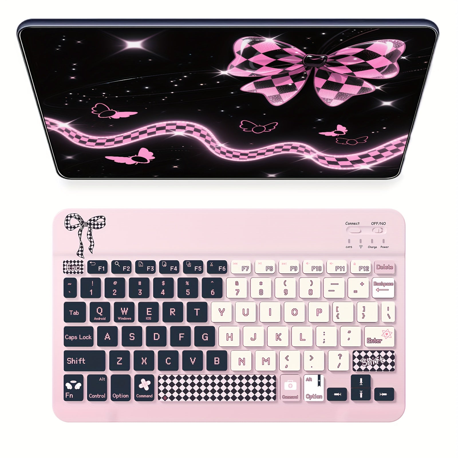 Ultra-Slim Rechargeable Wireless Keyboard Portable Compact Wireless Keyboard