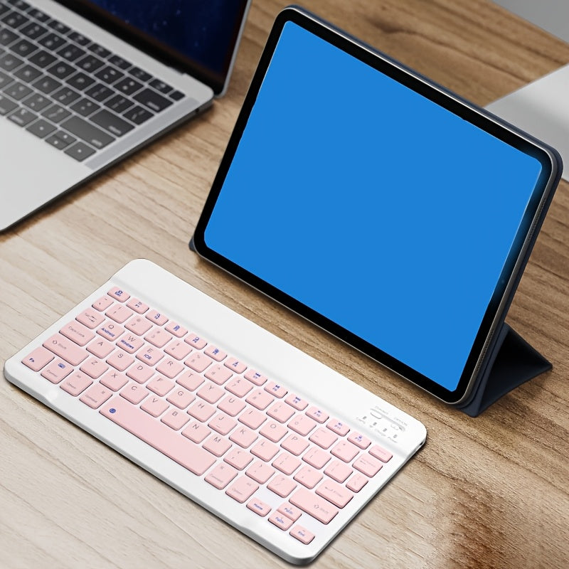 Ultra-thin Wireless Keyboard, Rechargeable Portable Wireless Keyboard, Scissor Keys