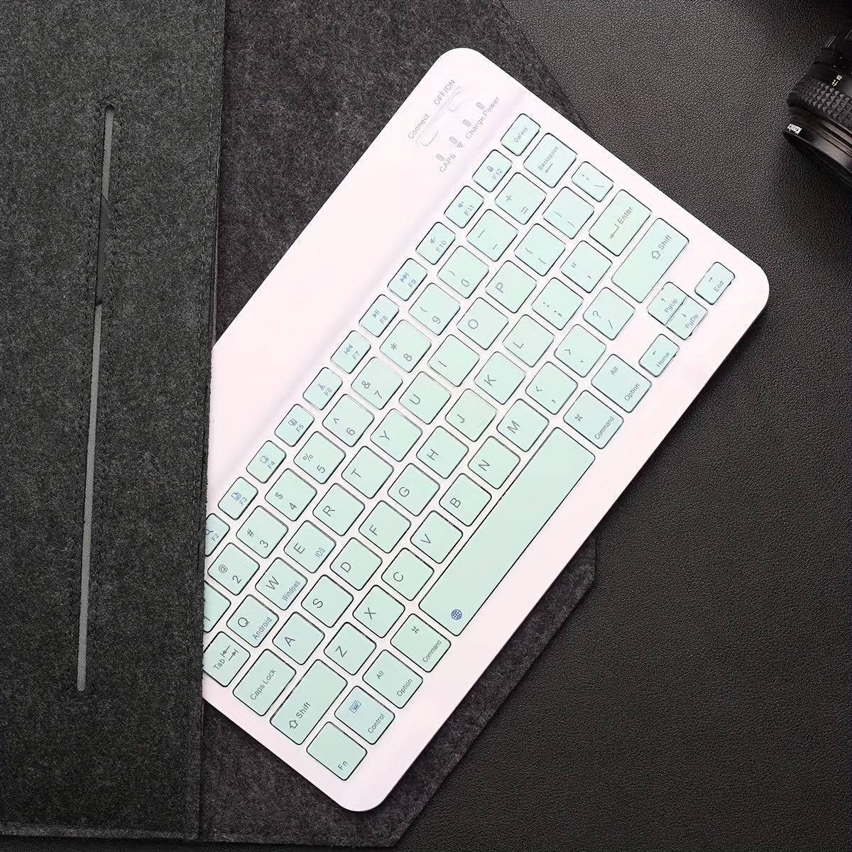 Ultra-thin Wireless Keyboard, Rechargeable Portable Wireless Keyboard, Scissor Keys
