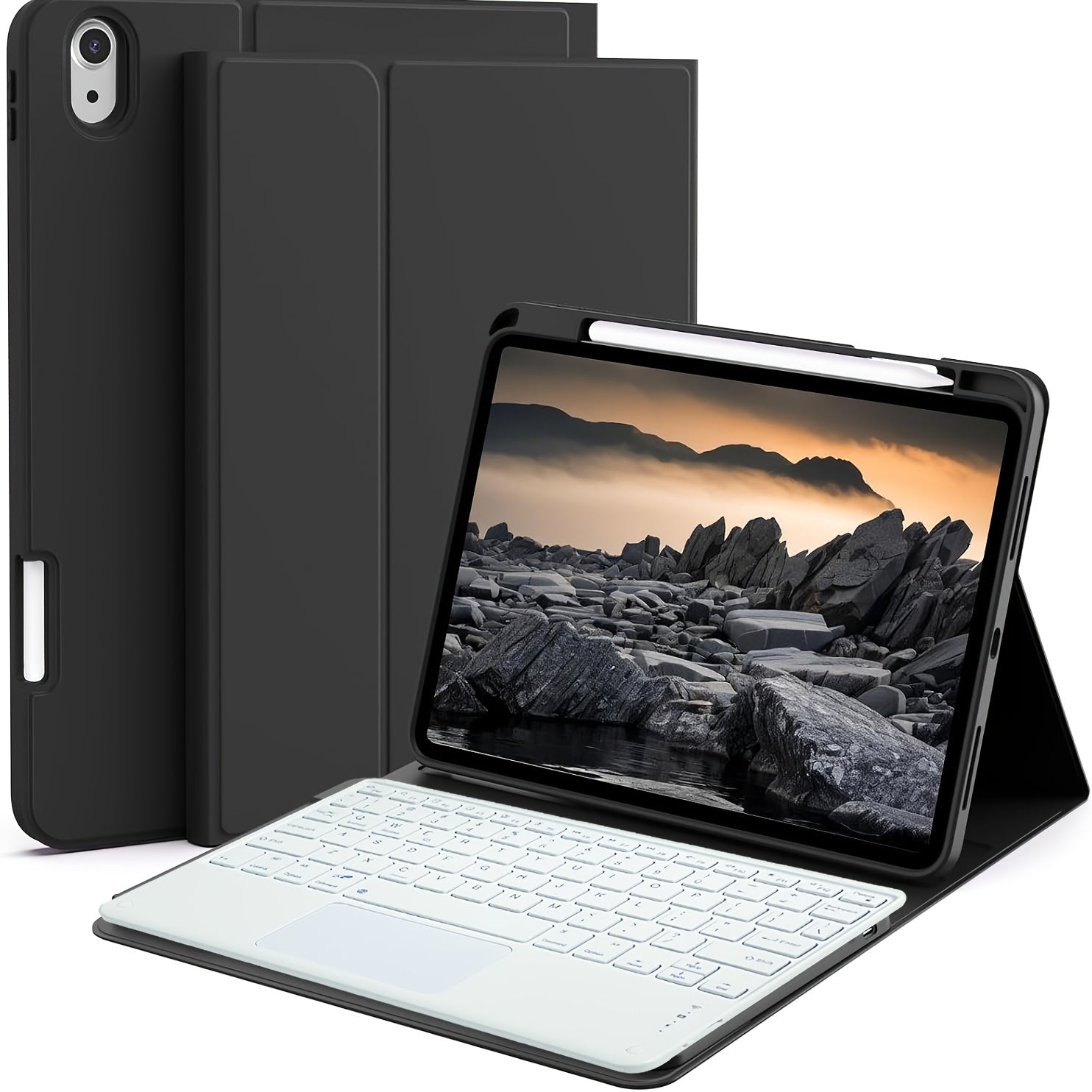 Ultra-thin Wireless Keyboard And Case with Trackpad And Type-C Charging Port for iPad Pro 11