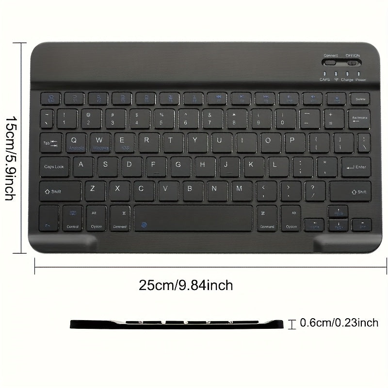 Ultra-thin Wireless Keyboard, Rechargeable Portable Wireless Keyboard, Scissor Keys