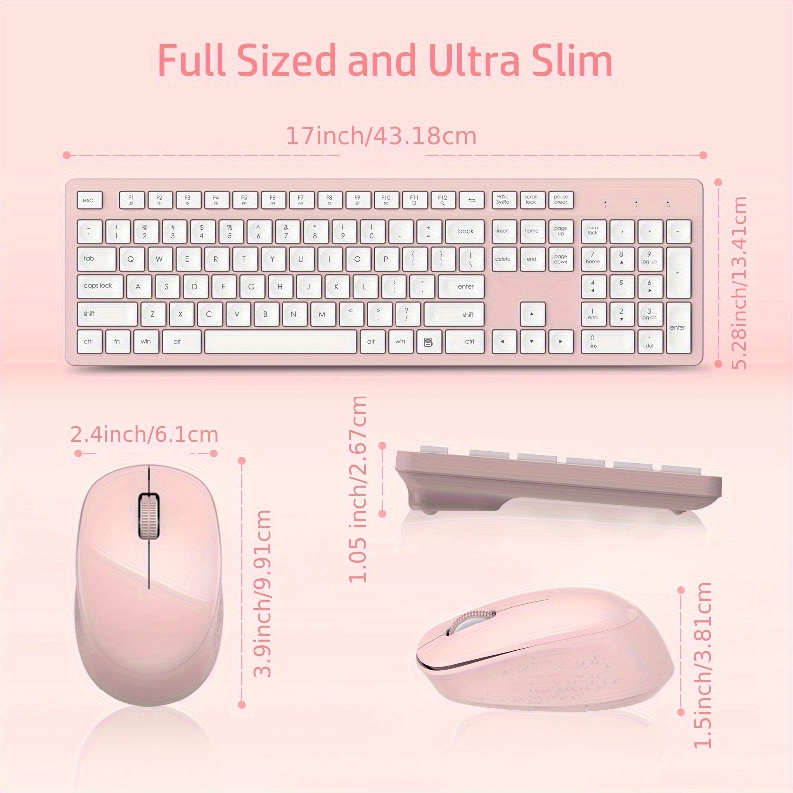Wireless Keyboard Mouse Set Keyboard And Mouse Set Business Office Home Keyboard Laptop Desktop Computer Universal