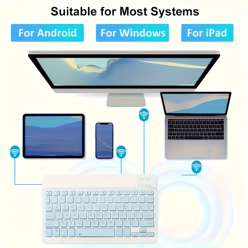 Ultra-thin Wireless Keyboard with BT Connection for Computer\u002Ftablet\u002Fmobile Phone\u002Foffice