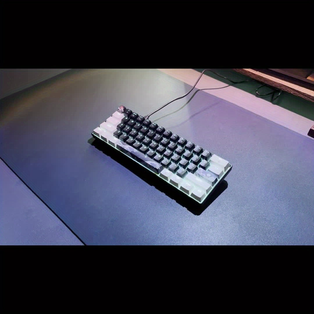 60% Mechanical Gaming Keyboard 1pc 60% Mechanical Gaming Keyboard HXSJ Ergonomic 60% Mechanical Gaming Keyboard