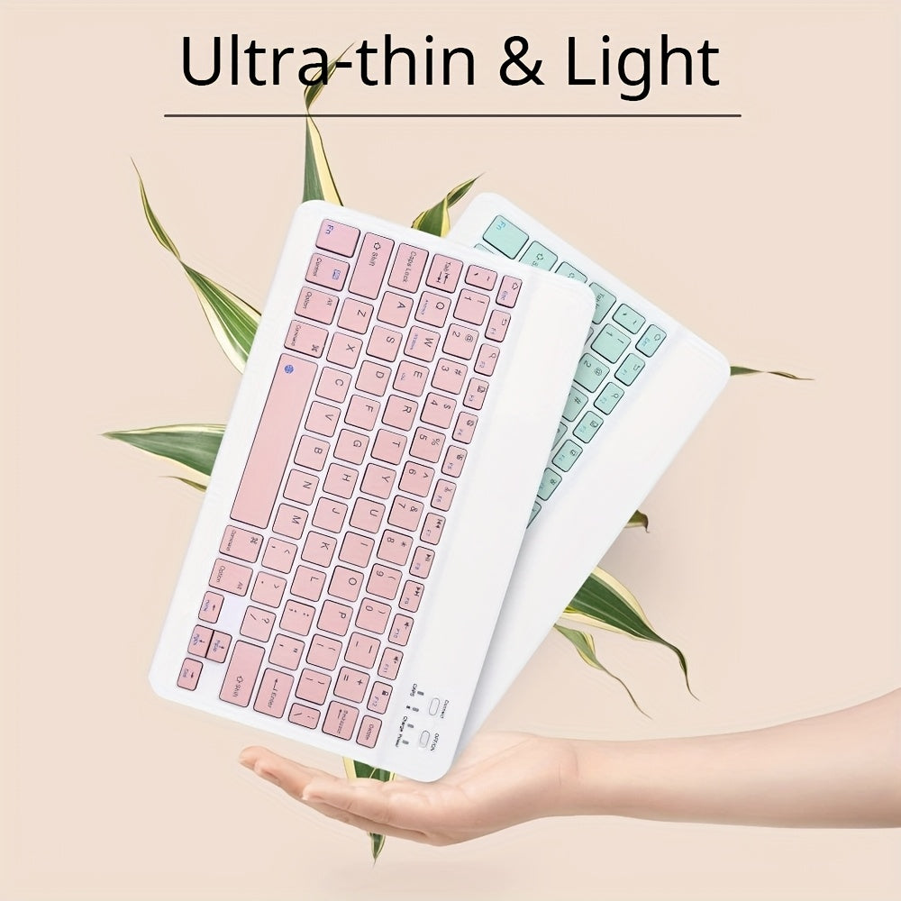 Ultra Thin Wireless Keyboard Portable Mini Keyboard Suitable for Tablets, Ipads, Mobile Phones