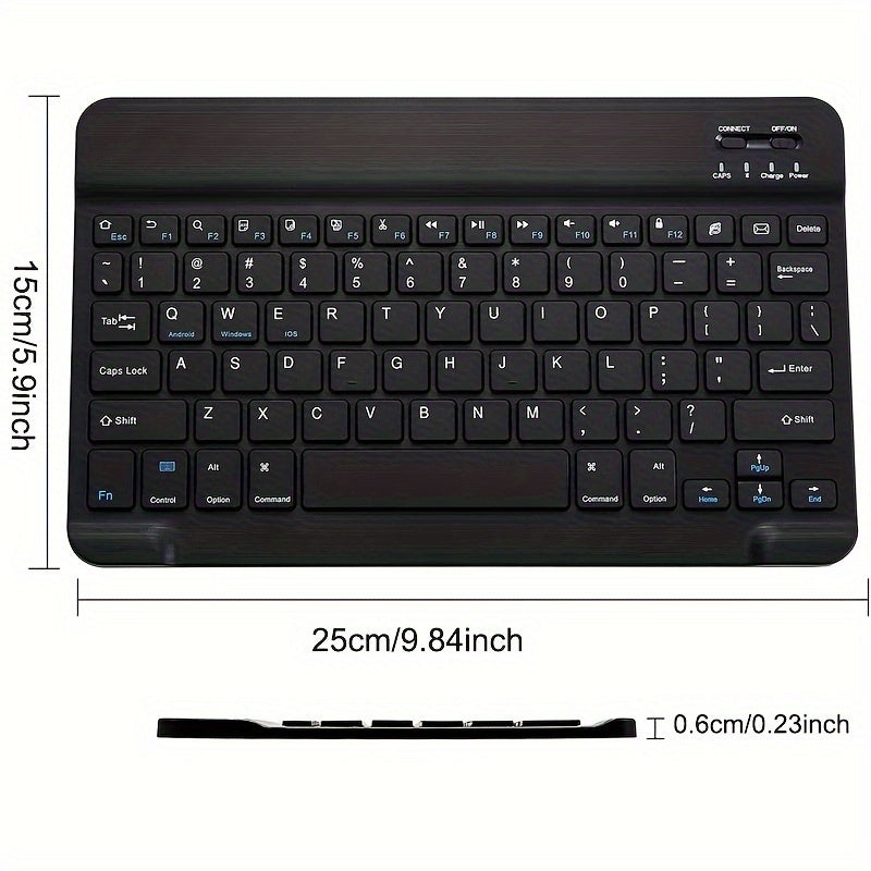 Ultra Thin Wireless Keyboard Portable Mini Keyboard Suitable for Tablets, Ipads, Mobile Phones