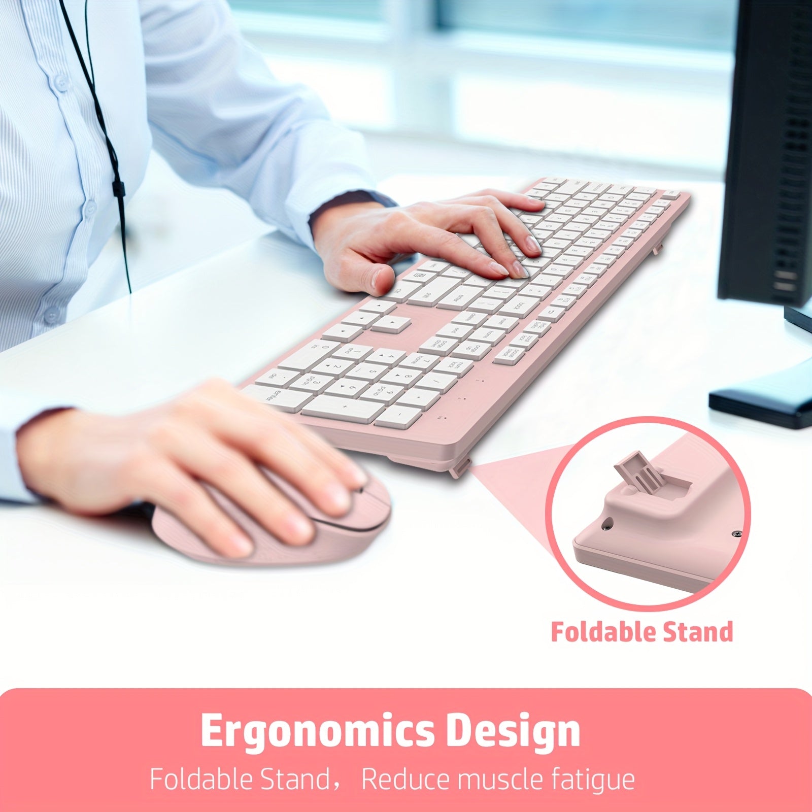 Wireless Keyboard Mouse Set Keyboard And Mouse Set Business Office Home Keyboard Laptop Desktop Computer Universal